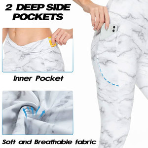 Leggings de sport pour femmes, qualité supérieure, vente en gros, spandex, été, respirant, séchage rapide, longueur genou, 240g, velours, vêtements de fitness - Product Image 6