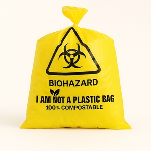 Bolsas Compostables y Biodegradables de PLA para Residuos Químicos y Médicos |   Bolsas de Eliminación de Residuos Peligrosos a Base de Plantas con Sellado Térmico para Hospitales y Laboratorios - Product Image 5