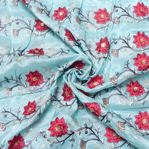 Tissu brodé de qualité supérieure pour vêtements de mode féminine, vêtements de créateurs, robes de soirée, kaftans, abayas, vêtements de mariée - Product Image 1