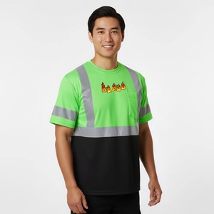Camisa de Trabajo de Algodón Reflectante de Seguridad para Hombres, Uniforme de Trabajo para Trabajadores de la Construcción y Minería en Australia - Product Image 1