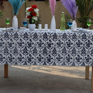 Custom Size Elegant Indian Print <b>Tablecloth</b> Ethnic Design Printed Rectangular Table Cloth <b>Rectangle</b> - Product Image 2