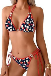 Custom Print pearl Decoration <b>Bikini</b> Set High Quality Beachwear - Product Image 5