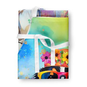 Bernese Mountain Dog Hippie Dawg Adult Unisex Large Multicolor Kitchen <b>Apron</b> <b>for</b> <b>Cooking</b> Baking Crafts Gardening - Product Image 3