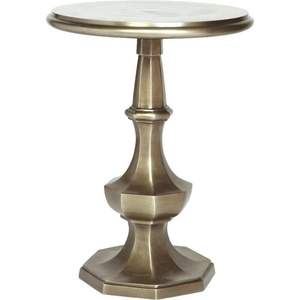 Mesa auxiliar decorativa de metal martillado con acabado de textura única para decoración de lujo en el hogar y la oficina - Product Image 2