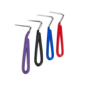 Équipement pour chevaux Outil de nettoyage pour l'entretien des sabots Léger et durable Cure-sabots Forme conique Poignée revêtue de plastique - Product Image 5