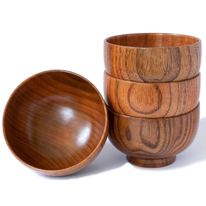 Tazones de Madera de Acacia Hechos a Mano, Ecológicos y de Lujo, para Servir Ensaladas y Sopas, Uso en Fiestas, Personalizables, Hechos en India - Product Image 6