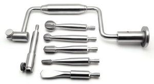 ชุดเครื่องมือเจาะมือแบบ Hudson Brace ของ SureMed Instruments ชุด 7 ชิ้น ชุดเครื่องมือผ่าตัดกระดูกและข้อ - Product Image 2