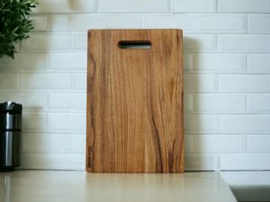 Tabla de Cortar Rectangular de Madera Zamzam Industries Homes, 15x10 Pulgadas, con Asa, Acabado de Madera Natural, Apta para Lavavajillas - Product Image 5