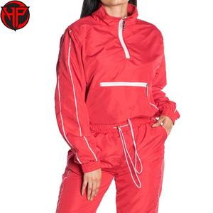 Conjunto de 2 Piezas de Chaqueta Cortavientos Ligera de Nailon para Mujer, Traje Cortavientos para Exteriores, Conjunto de Traje Cortavientos con Logotipo Personalizado, Chándales Impermeables para Mujer - Product Image 3