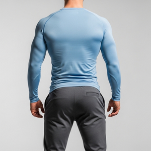 REXFIT SPORTS Camisetas Deportivas Premium de Manga Larga para Hombre, Tejido Ligero, OEM, Ropa Casual y de Entrenamiento - Product Image 5