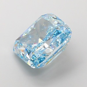 Diamante Sintético Azul de Laboratorio de 10.08 Quilates, Corte Cojín, Claridad VVS2, Pulido EX, Color Azul Intenso, de Primera Calidad - Product Image 3