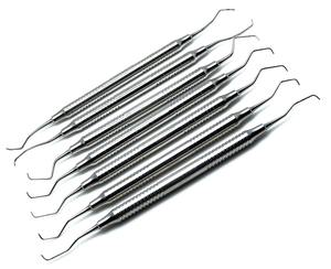 Juego de Curetas Dentales Manuales de Acero Gracey Set 7 para Periodoncia, Planificación Radicular, Eliminación de Cálculos, CE Shuja Surgico - Product Image 4