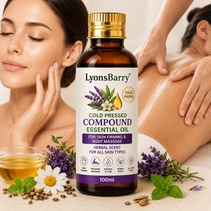Aceite Esencial Compuesto Prensado en Frío LyonsBarry, Reafirmante de Piel, Masaje Corporal, Aroma Herbal, Para Todo Tipo de Piel, Botella de 100 ml - Product Image 3