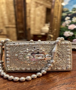 Best Ethnic Handcrafted Metal Gold-Plated Wedding Clutch Bag Customized Shape Vintage Fashion Style Golden Beads Multi by f s I - Product Image 1