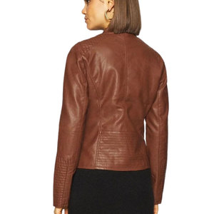 Long Sleeve Covered Button Best Designed Women <b>Suede</b> <b>Jacket</b> Regular Fitted Low Budget Selling Women <b>Suede</b> <b>Jacket</b> - Product Image 2