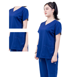 FMF VN Vérifié Fabricant Casual Nursing Scrubs Uniforme Bonne Stretch Respirant Chemise d'Hiver pour Femmes Hommes Brodé - Product Image 2