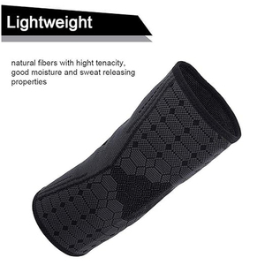 Manchon de sport élastique pour coude, avec coussinet de protection épais, unisexe adulte, en néoprène, protège-bras respirant anti-collision - Product Image 3