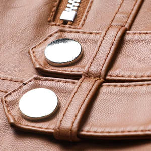 Chaquetas de Cuero para Mujer al por Mayor, Chaquetas de Cuero de Moda Femenina de Alta Calidad, Chaquetas de Cuero de Oveja Original - Product Image 5