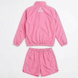 Conjunto Deportivo Ligero de 2 Piezas con Capucha de Nailon, Personalizable con Logotipo, Unisex, Estilo Retro 2025, Chaqueta Cortavientos con Ribetes y Pantalones Cortos - Product Image 2