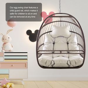 UV Resistant Foldable <b>Hammock</b> Chair with Stand 350lbs Capacity Durable Outdoor Furniture - Product Image 5