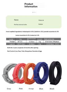 <span class=keywords><strong>Collar</strong></span> Ajustable, Natural, Seguro e Impermeable <span class=keywords><strong>de</strong></span> Silicona <span class=keywords><strong>para</strong></span> Mascotas, Gatos y Perros, Repelente <span class=keywords><strong>de</strong></span> Mosquitos y <span class=keywords><strong>Pulgas</strong></span>, Calmante <span class=keywords><strong>para</strong></span> la Ansiedad - Product Image 2