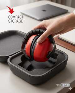 Orejeras Clásicas Karam EP21 ABS Reutilizables No Plegables con Diadema para Aplicaciones Aeroespaciales, Intrínsecamente Seguras - Product Image 5