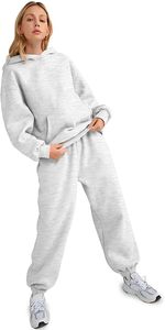 Conjunto de Sudadera con Capucha Oversize y Pantalones de Chándal de Forro Polar Premium para Mujer, Conjunto Deportivo de Sudadera con Capucha y Pantalones de Chándal para Mujer - Product Image 5