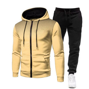 Sudadera con Capucha Personalizada 100% Algodón, Conjunto Deportivo de 2 Piezas, Transpirable, para Invierno, Tallas Grandes, para Hombre y Mujer - Product Image 1