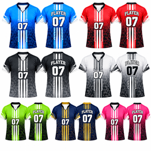 Maillot d'échauffement de volley-ball personnalisé par sublimation pour hommes – T-shirt d'entraînement pré-jeu respirant et personnalisable – Vêtements de sport OEM ODM - Product Image 2