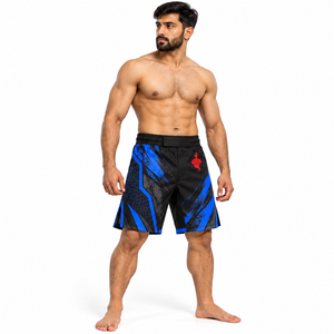 Shorts de sport légers pour hommes, respirants, en tissu d'entraînement, shorts MMA, taille flexible, vêtements de sport pour grappling - Product Image 1
