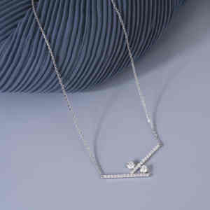 Colgante de Diamante Cultivado en Laboratorio con Corte Brillante Redondo, Plata de Ley S925, Metal Blanco de Lujo, Claridad EF, 29 Piezas, Amuleto, Regalo para Mujer - Product Image 6