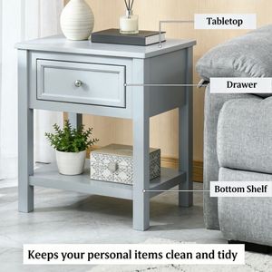Tavolino a Forma di C per Divano, Arredamento per Soggiorno - Product Image 6