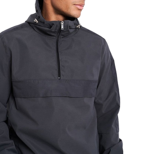 Chaqueta Cortavientos Personalizada OEM de Estilo Urbano con Bloques de Color, Ligera, con Cierre, Talla Grande para Hombre, Hecha en Pakistán - Product Image 5