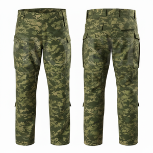 Digital Camouflage Pattern High Waist Pants <b>Men</b> <b>Cargo</b> Trousers Multi Pocket Outdoor Workwear Casual Premium Style Pants <b>Men's</b> - Product Image 3