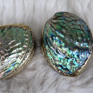 <b>Abalone</b> <b>Shell</b> Jewelry Box Polished Mother of Pearl Gift Box Seashell Jewelry Organizer Vietnam Factory Wholesale Custom Label - Product Image 2