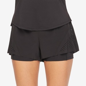 Jupe-short de sport pour femme, légère, respirante, taille mi-haute, extensible, pour le tennis et les activités de plein air, avec short intégré et broderie - Product Image 6