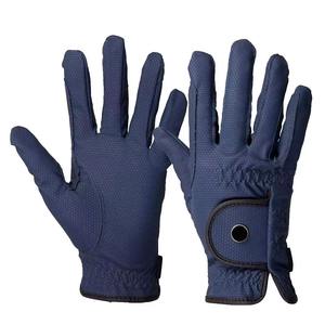 Gants d'équitation d'hiver unisexes en cuir synthétique durable de haute qualité, à doigts complets, avec fermeture auto-agrippante et compatibles écran tactile - Product Image 1