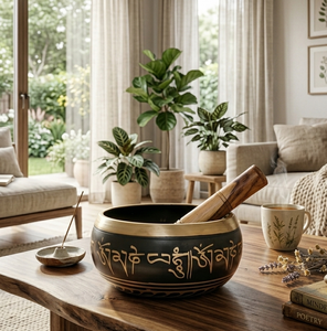 Cuenco tibetano para meditación profunda - Cuenco de sonido metálico profesional para yoga y sanación de chakras - Product Image 2