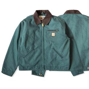 Nouvelle version haut de gamme personnalisée du fabricant : Veste d'hiver Detroit en toile vintage fine, coupe-vent, avec fermeture éclair frontale et logo, disponible en cinq couleurs. - Product Image 2