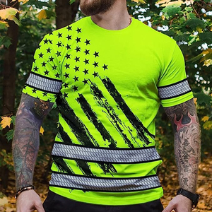 New Summer Men's Sublimation Printed <b>T</b>-<b>shirt</b> <b>Tooling</b> Excavator 3D HD Digital Printing Personality Safety <b>Shirts</b> - Product Image 5