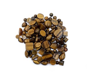 Lote de Gemas Sueltas de Ojo de Tigre Natural en Forma Mixta, Cabujón de 5-11 mm, Certificado IGI para la Elaboración de Joyería Artesanal - Product Image 6