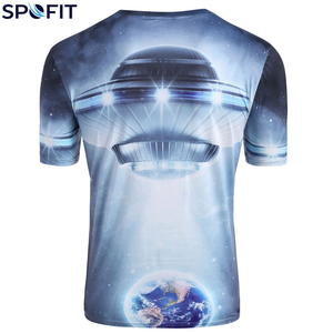 Sublimation T-Shirts Custom 100% Polyester T Shirts Breathable Short Sleeves Wholesale Rate OEM Service Men's T-shirts - Product Image 2