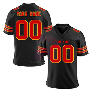 Vente en gros – Nouveauté 2026 – Maillots de football américain unisexes grande taille en polyester respirant de haute qualité – Personnalisables pour l'été - Product Image 3