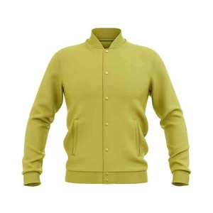 Veste de sport décontractée pour homme, couleur olive unie, coupe classique, col rabattu, fermeture à boutons, disponible à la vente - Product Image 2