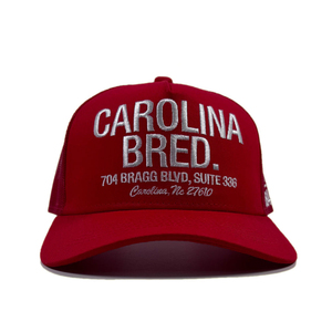 Casquette Trucker 5 Panneaux Personnalisée en Relief, Rouge Polaire, Snapback Unisexe, Ajustable, Performance Décontractée pour Sports de Plein Air - Product Image 1