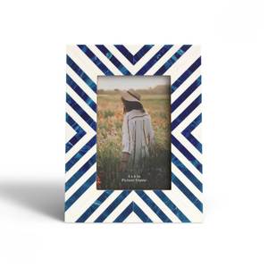 Eco Materials MDF Photo <b>Frame</b> With Natural Bone Stripes Inlay Design Custom Size Wall <b>Gallery</b> Hanging Wall Tabletop Photo <b>Frame</b> - Product Image 6