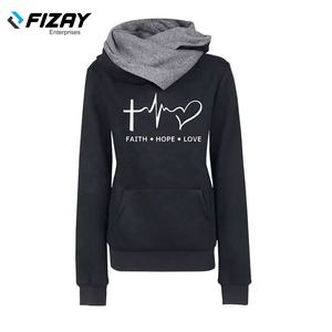 Sudadera con capucha para mujer, con logotipo personalizado, ropa deportiva para gimnasio, para invierno, venta al por mayor - Product Image 6