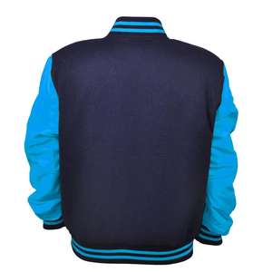 New Custom Letterman Winter Jacket OEM Embroidered Logo Thermal Wool Leather Varsity Coats Plus Size Men's Bulk Quantity - Product Image 2