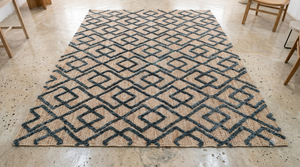 Alfombra de Yute Natural Anudada a Mano de Primera Calidad, Alfombra de Yute Trenzada Hecha a Mano Ecológica para Sala de Estar, Dormitorio y Decoración del Hogar - Product Image 5