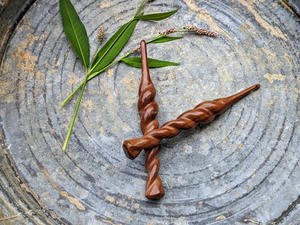 Crochets en bois écologiques pour le tricot, outils artisanaux de qualité supérieure, durables et confortables pour un usage quotidien - Product Image 2